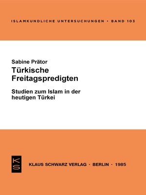 cover image of Türkische Freitagspredigten